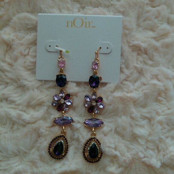 Noir Earrings With Rhinestones Mixed Lot (315) - Picture 5 of 10